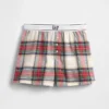 Shorts i återvunnen flanell för barn