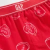Shorts i återvunnen flanell för barn