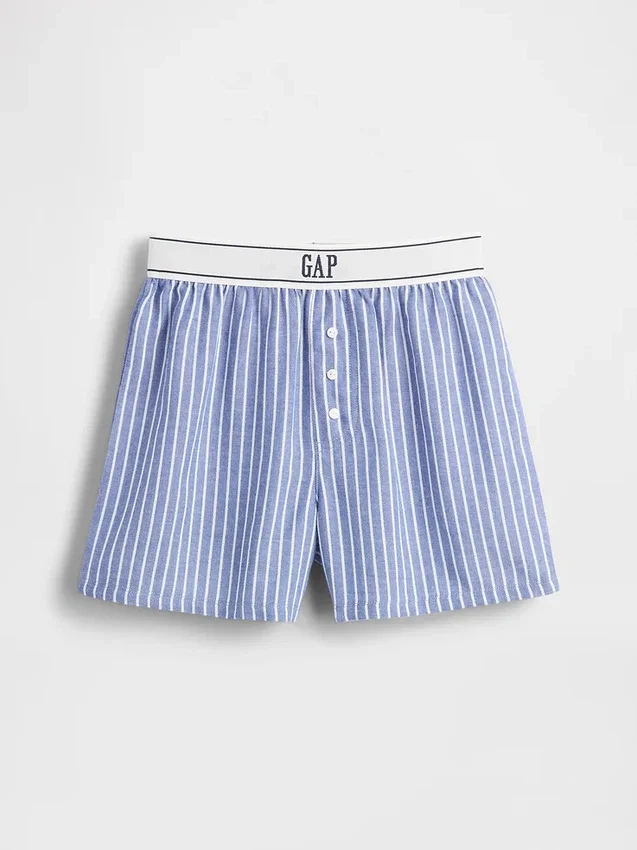 Shorts i återvunnen flanell för barn