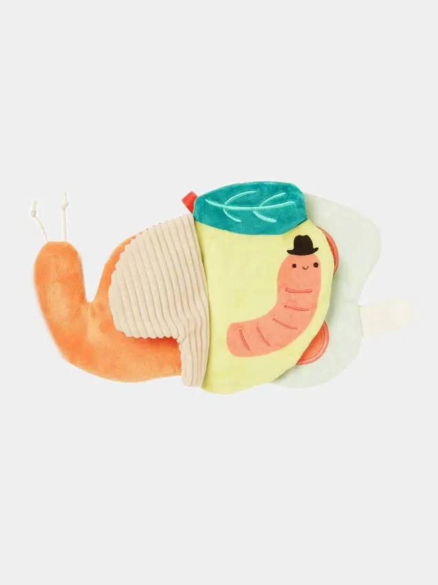 Silly Snail – mjuk sensorisk bok