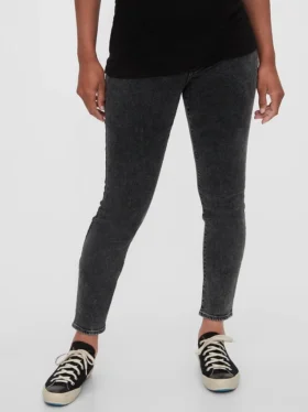 Skinny jeans med insats för mammakläder