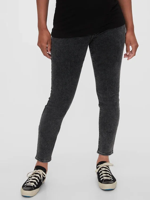 Skinny jeans med insats för mammakläder