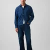 Skjorta i denim med avslappnad passform och rak nederkant
