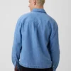 Skjorta i denim med avslappnad passform och rak nederkant