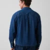 Skjorta i denim med avslappnad passform och rak nederkant