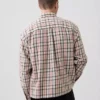 Skjorta i twill med rak nederkant