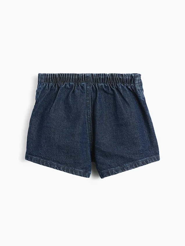 Skort med rosett i denim för Baby & Småbarn