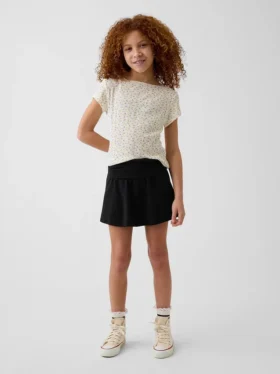 Skort med vikbar midja för barn