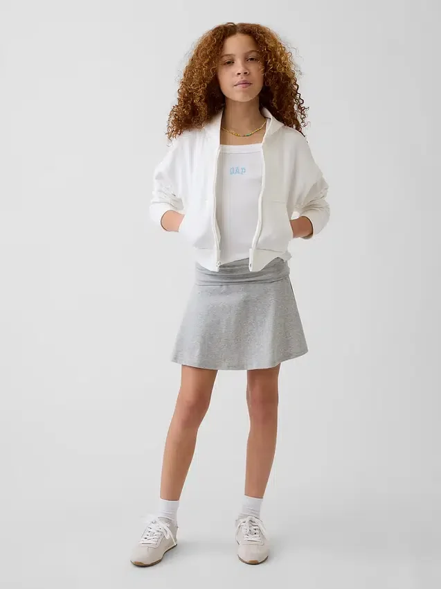 Skort med vikbar midja för barn