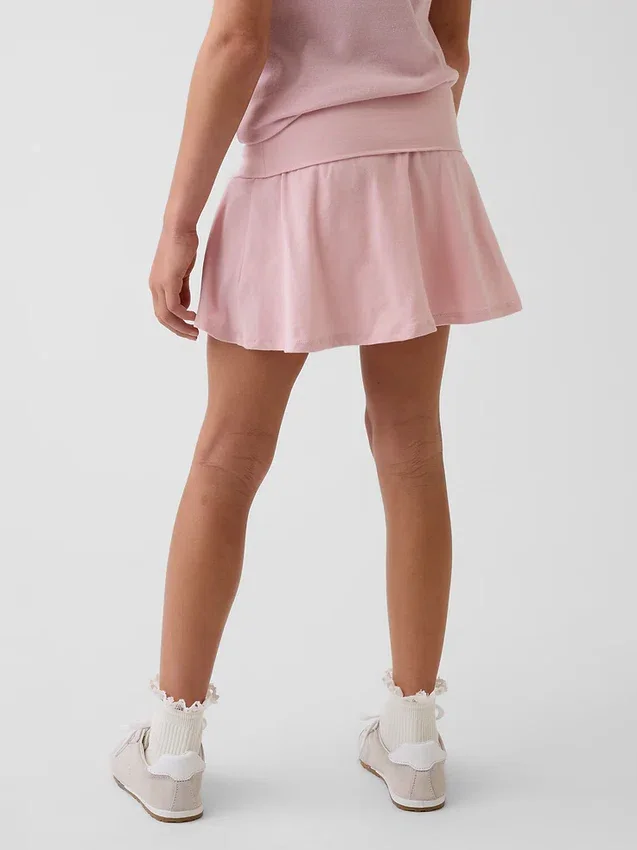 Skort med vikbar midja för barn