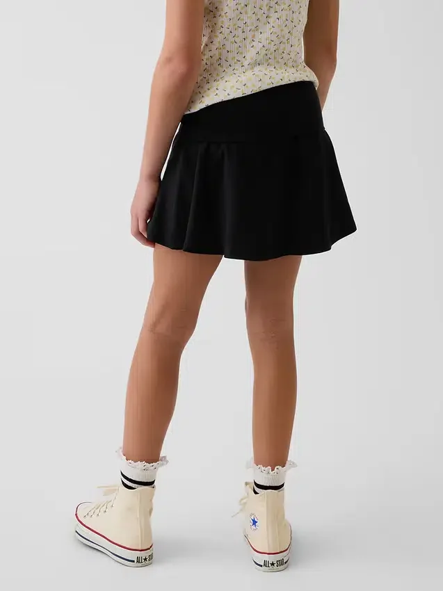 Skort med vikbar midja för barn