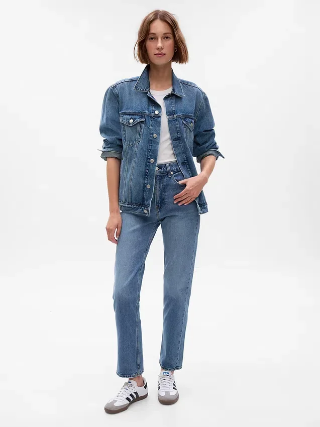 Sky High-jeans med raka ben