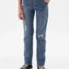Slim-fit-Jeans för barn med riv- och lappfunktion