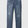 Slim-fit-Jeans för barn med riv- och lappfunktion