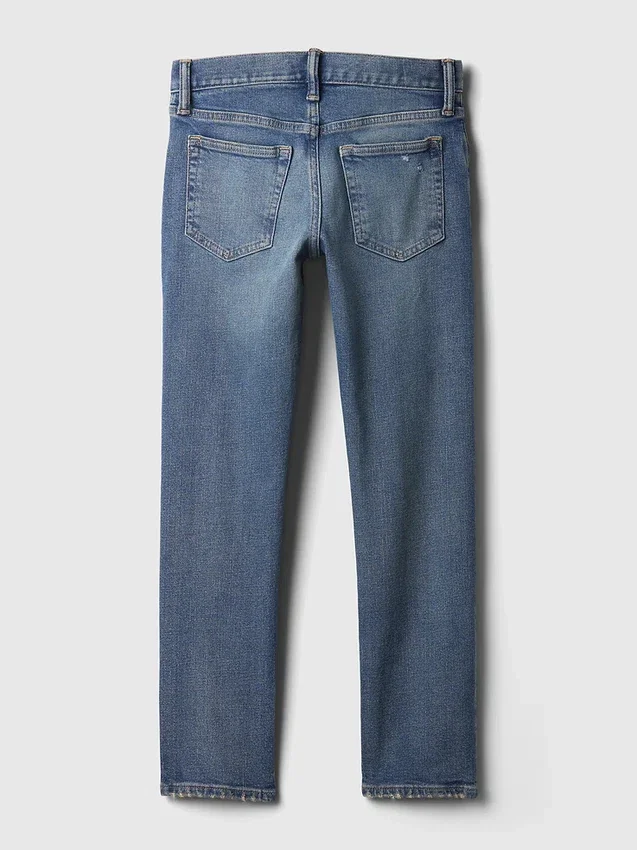 Slim-fit-Jeans för barn med riv- och lappfunktion