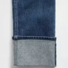 Slim Straight-jeans med hög midja och uppvikt benslut i 90-talsstil