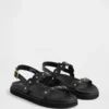 Slingback-sandaler med nitar för barn