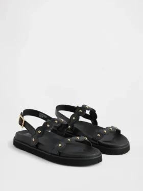 Slingback-sandaler med nitar för barn