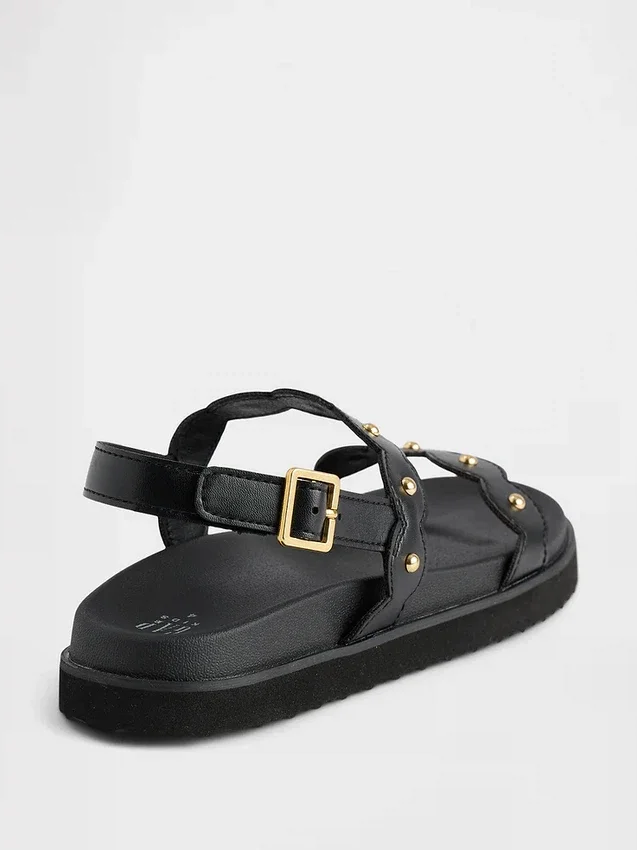 Slingback-sandaler med nitar för barn