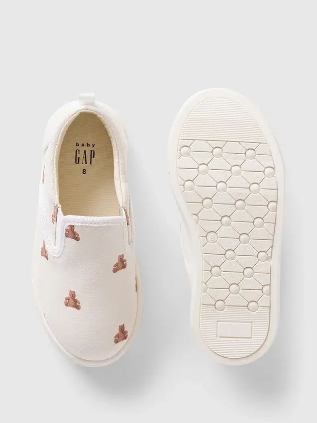 Slip-on-sneakers för Baby & Småbarn med Brannan Bear-motiv
