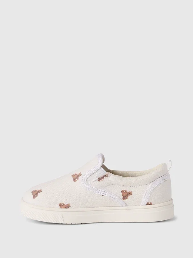 Slip-on-sneakers för Baby & Småbarn med Brannan Bear-motiv