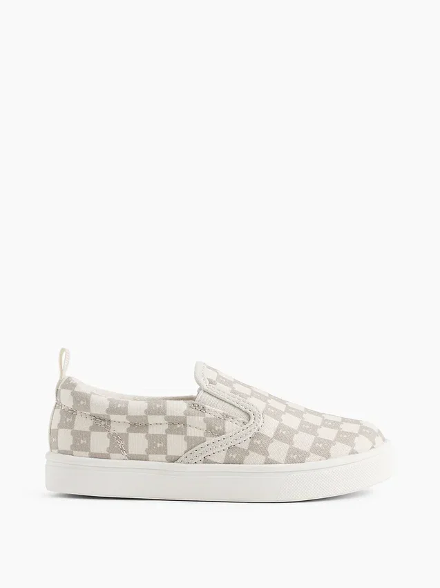 Slip-on-sneakers i canvas för småbarn med Brannan Bear-motiv
