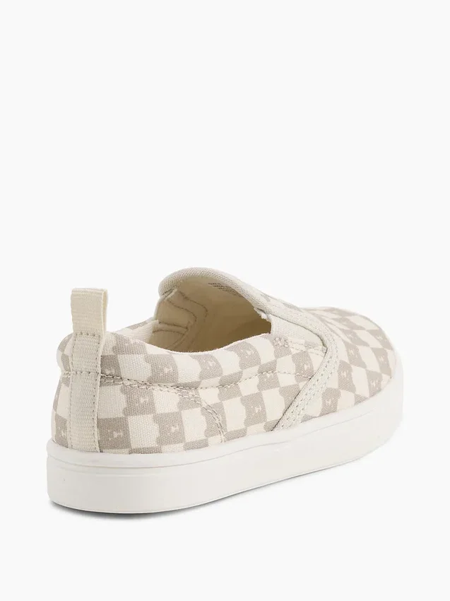 Slip-on-sneakers i canvas för småbarn med Brannan Bear-motiv