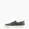 Slip-on-sneakers i canvas med kamouflage för barn