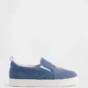 Slip-on-sneakers i denim för småbarn med Brannan Bear