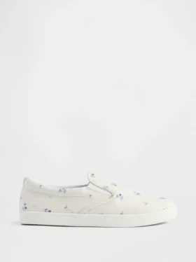 Slip-on-sneakers med blommönster för barn