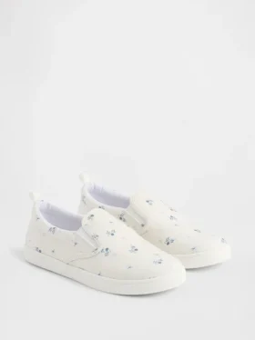 Slip-on-sneakers med blommönster för barn