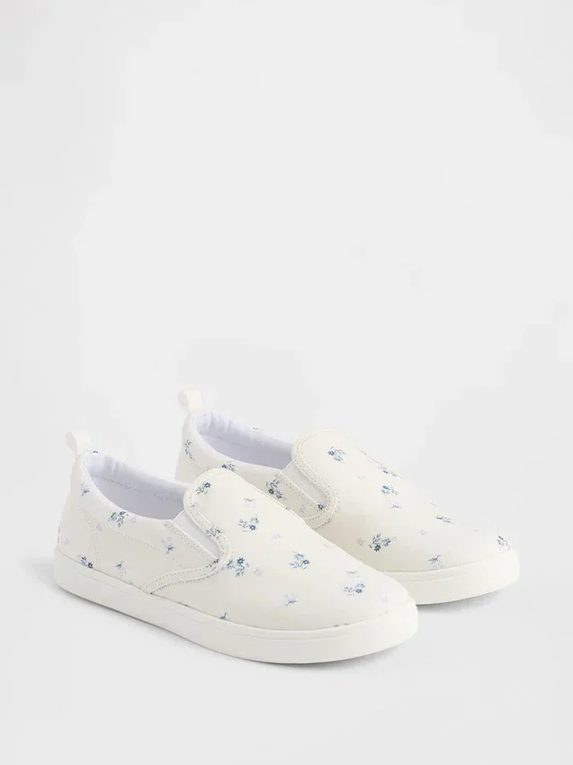 Slip-on-sneakers med blommönster för barn