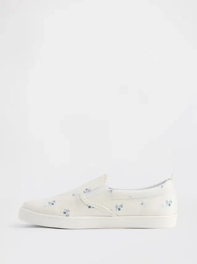Slip-on-sneakers med blommönster för barn