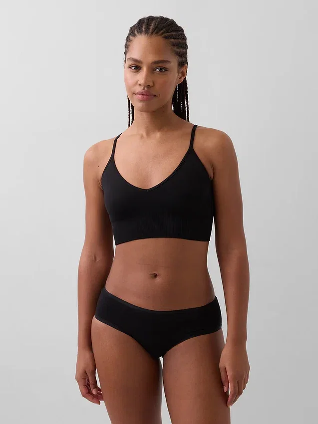 Sömlös bralette med djup urringning