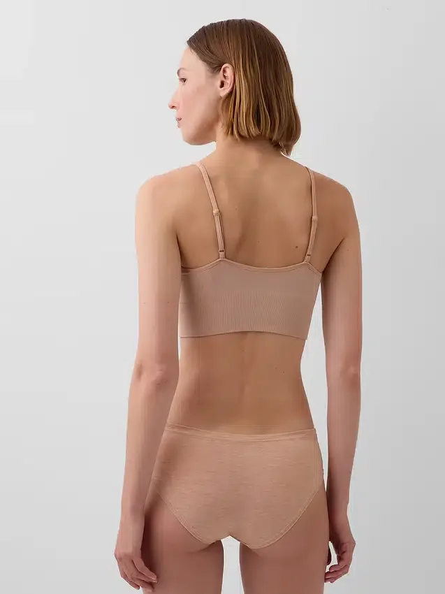 Sömlös bralette med djup urringning