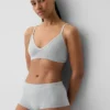 Sömlös, ribbad triangel-bralette