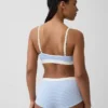 Sömlös, ribbad triangel-bralette