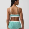Sömlös, ribbad triangel-bralette