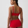 Sömlös, ribbad triangel-bralette