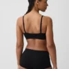 Sömlös, ribbad triangel-bralette