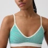 Sömlös, ribbad triangel-bralette
