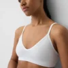 Sömlös, ribbad triangel-bralette