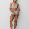 Sömlös, ribbad triangel-bralette