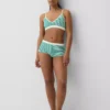 Sömlös, ribbad triangel-bralette