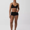 Sömlös, ribbad triangel-bralette
