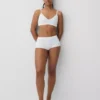 Sömlös, ribbad triangel-bralette