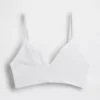Sömlös, ribbad triangel-bralette