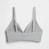 Sömlös, ribbad triangel-bralette