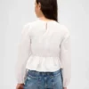 Smockad peplum-top för barn