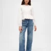 Smockad peplum-top för barn